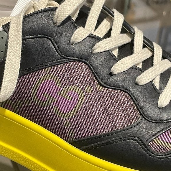 Men's Gucci 700641 Gg Supreme Platform Sneaker In Black size 9 - Picture 3 of 13